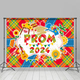 Allenjoy Prom 2023 Bright Tartan Graduation Backdrop Party