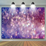 Allenjoy Purple Light Dreamy Glitter Girl Birthday Backdrop