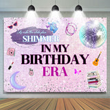 Allenjoy Purple Sequin Shimmer Girls Birthday Party Backdrop