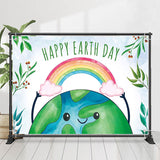 Allenjoy Rainbow Nature Happy Earth Day Theme Backdrop