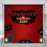 Allenjoy Red Brick Wall Custom Halloween Birthday Backdrop