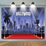 Allenjoy Red Carpet Hollywood Theme Backdrop For Party Decro