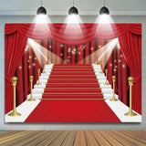 Allenjoy Red Curtain Film Stars Celebrity Birthday Backdrop