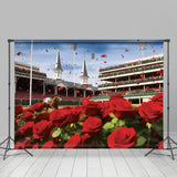 Allenjoy Red Rose Sky Celebration Kentucky Derby Backdrop