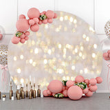 Allenjoy Romantic Glitter Bokeh Circle Hoilday Party Backdrop