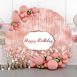 Allenjoy Rose Pink Bokeh Glitter Diamonds Birthday Backdrop