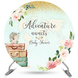 Allenjoy Round Adventure Awaits Spring Baby Shower Backdrop