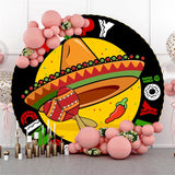 Allenjoy Round Cinco Mayo Backdrop Mexican Fiesta Party