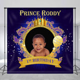 Allenjoy Royal Prince Baby Birthday Custom Photo Backdrop