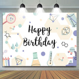 Allenjoy Science Chemical Instruments Boys Birthday Backdrop