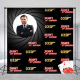 Allenjoy Secret Agent Party Personalized 30Th Birthday Banner