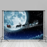 Allenjoy Seleno Santa Claus Elks Christmas Photo Backdrop