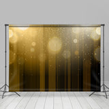 Allenjoy Shiny Bokeh Brown Gold Celebration Holiday Backdrop