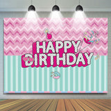 Allenjoy Shiny Candy Sweet Princess Happy Birthday Backdrop