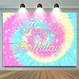 Allenjoy Shiny Graffiti Themed Lovely Happy Birthday Backdrop