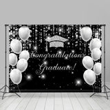 Allenjoy Simple Elegant Balloon Congratulation Backdrop