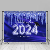 Allenjoy Simple Glitter Graduation Class Of 2023 Backdrop