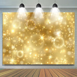 Allenjoy Simple Golden Sparkle Bokeh Happy Birthday Backdrop