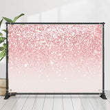 Allenjoy Simple Pink Glitter Bokeh Birthday Backdrop Girl