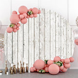 Allenjoy Simple Vertical Lines Board Custom Circle Backdrop