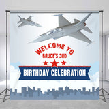 Allenjoy Sky Airplane Clouds Custom 3Rd Birthday Backdrop