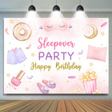 Allenjoy Sleepover Party Dessert Girls Birthday Backdrop