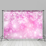 Allenjoy Snowflake Pink Bokeh Christmas Photoshoot Backdrop