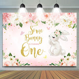 Allenjoy Some Bunny Is Turning One Birthday Party Theme Backdrop