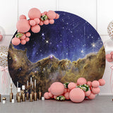 Allenjoy Space Telescope Carina Nebula Party Round Backdrop