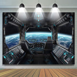 Allenjoy Spaceship Science Fiction Photo Birthday Backdrop