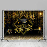 Allenjoy Spark Bokeh Congratutaions Graduates Backdrop