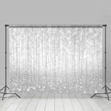 Allenjoy Splashed Sliver Glitter Bokeh Dance Party Backdrop