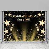 Allenjoy Star Ribbon Congratulations Class Of 2023 Backdrop