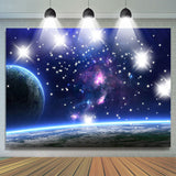 Allenjoy Starry Galaxy Planet Birthday Backdrop Boys