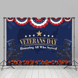 Allenjoy Stars America Patriotic Party Veterans Day Backdrop