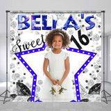 Allenjoy Stars Diamond Custom Sweet 16 Birthday Backdrop