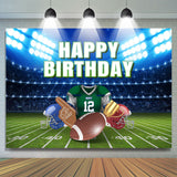 Allenjoy Super Bowl Football Court Birthday Backdrop Boy