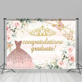 Allenjoy Sweet Congratulations Graduate Girl Backdrop