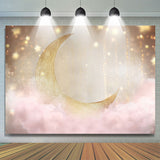 Allenjoy Sweet Night Moon Light Happy Birthday Backdrop