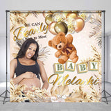 Allenjoy Teddy Bear Balloons Custom Baby Shower Backdrop