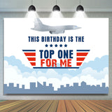 Allenjoy Top One Me Plane 1St Birthday Backdrop Boy