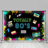 Allenjoy Totally 80S Theme Colorful Graffiti Party Backdrop