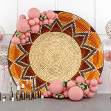 Allenjoy Traditional Ethiopian Basket Round Backdrop Cover