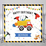 Allenjoy Traffic Repair Tools Car Custom Birthday Backdrop