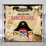 Allenjoy Treasure Map Happy Birthday Our Captain Backdrop