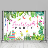 Allenjoy Tropical Plants Cactus Bachelorette Party Backdrop