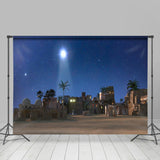 Allenjoy Village Holy Light Night Stars Christmas Backdrop