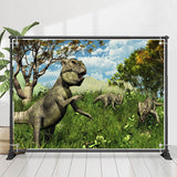 Allenjoy Virgin Forest Dinosaur Birthday Backdrop Boy