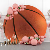 Allenjoy Vivid Basketball Simple Round Backdrop Birthday