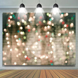 Allenjoy Warm Glitter Sparkle Bokeh Birthday Party Backdrop